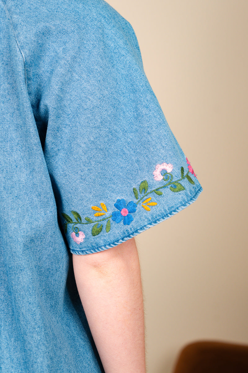 Robe Lysa femme en denim souple, allure bohème lumineuse - It Hippie