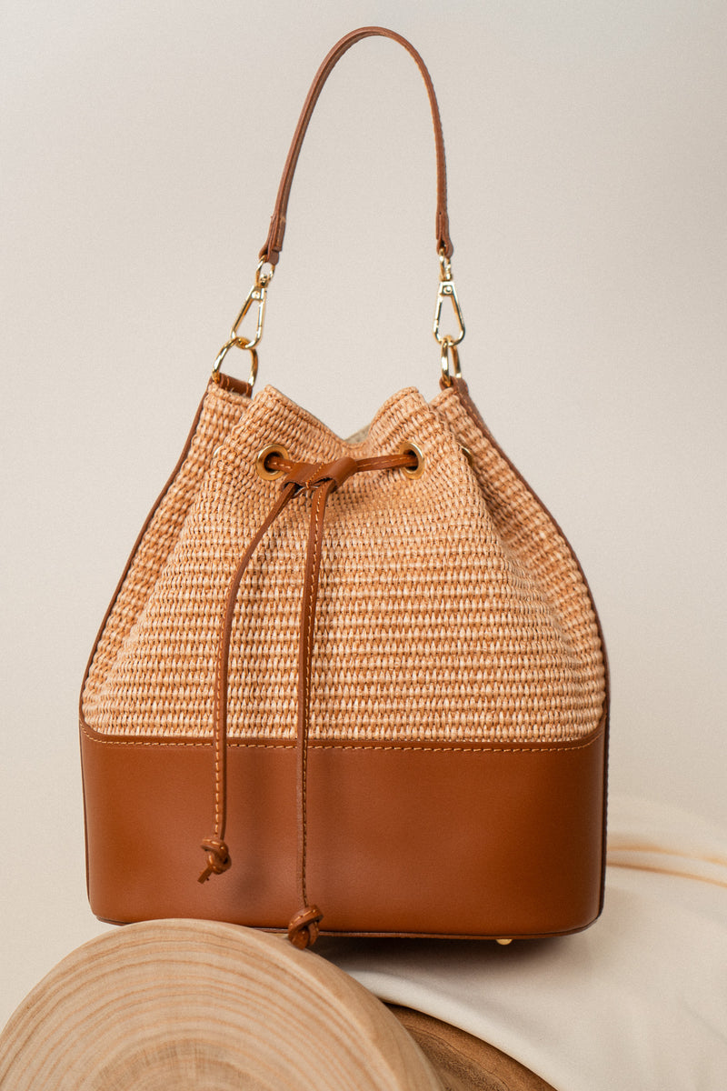 Sac Marceau camel à deux anses, port épaule ou bandoulière - It Hippie