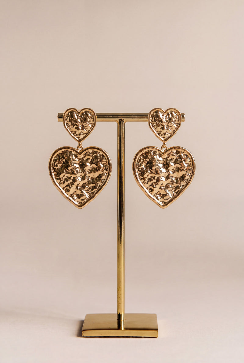 Boucles d'oreilles Méline en acier inoxydable doré, bijou bohème qui illumine le visage - It Hippie