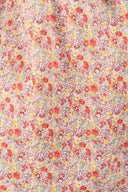 Robe Mathilda femme en coton rouge fleuri, silhouette aérienne bohème chic - It Hippie