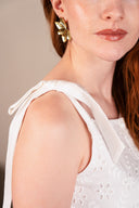 Robe Alia femme en coton blanc, longueur au-dessus du genou et coupe élégante - It Hippie