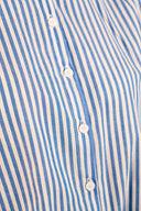 Chemise femme Lise en coton à rayures bleues et écru, coupe féminine - It Hippie