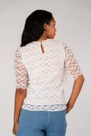 Blouse romantique Églantine femme en dentelle écrue - It Hippie