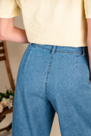 Pantalon jean bleu Gasp femme, basique intemporel bohème - It Hippie