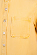 Combishort Lise en denim jaune pastel femme, allure bohème chic - It Hippie