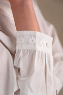 Chemisier bohème Grace femme en coton écru à col marin - It Hippie