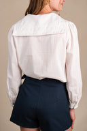 Chemisier Grace femme en coton écru, allure romantique - It Hippie