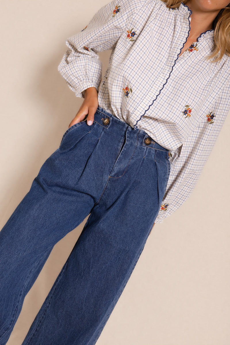 Jean Amaury femme en denim Bleu - It Hippie