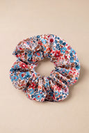 Chouchou Nala femme en coton à motifs floraux colorés rouge bleu vert - It Hippie